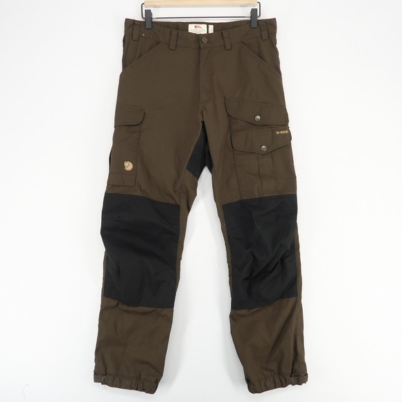 Fjallraven Vidda Pro Pants Mens 32 Regular Brown Cargo Outdoor Hiking G-1000 - Picture 1 of 10